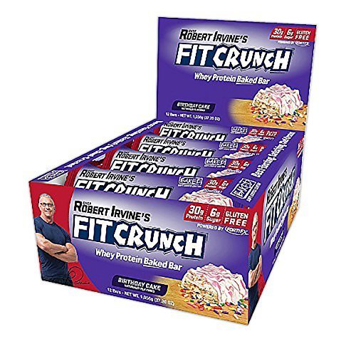 Fit Crunch Bars Birthday Cake 12 Bars 88g Each