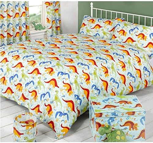 Mucky Fingers Childrens Dinoworld Duvet Cover Bedding Set (Twin Bed) (Dinoworld)