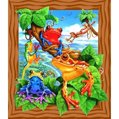 Frogs 200pc Childrens Jigsaw Puzzle by Corbert Gauthier