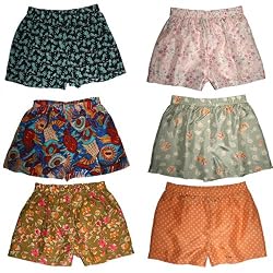 Women's Silk Boxer Shorts, Assorted 3-pack, $50 - XL (37-39") by Royal Silk