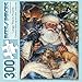 Bits and Pieces - 300 Large Piece Jigsaw Puzzle for Adults - Santa Nap - 300 pc Puppies, Kittens, Holiday Jigsaw by Artist Liz Goodrick-Dillon