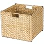 Household Essentials ML-6966N Woven-Banana-Leaf Collapsible Storage Bin, Natural