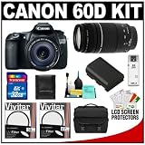 Buy Canon EOS 60D Digital SLR Camera Body with EF-S 18-135mm IS Lens & 75-300mm... by Canon