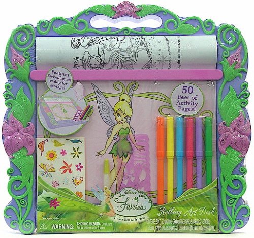 Childrens Toyshop  Toys : Disney Fairies Tinker Bell & Friends Rolling Art Desk