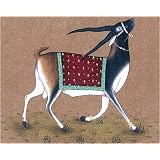 ShalinCraft India Fine Art Miniatures India Paintings Drawings with Water Color on Paper 7.25