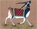 Fine Art Miniatures India Paintings Drawings with Water Color on Paper 7.25 x 4.25 inches (minianimal011)