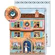 Farm and Chickens Mini Notepad Magnet Closure