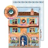 Farm and Chickens Mini Notepad Magnet Closure