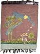 Hand Made Home in the County Picture - Natural Jute Weave Wall Hanging Folk Art