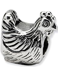 Reflections Beads Silver Hen Animal Bead