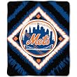 New York Mets MLB Style 50x 60 Imprint Micro Raschel Blanket/Throw - MLB Baseball
