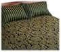 Malibu Shores Jacquard 4-Piece Queen Comforter Set, Hunter Green