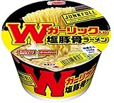 エースコック JUNK FULL Wガーリック塩豚骨ラーメン 133g×12個 エースコック JUNK FULL Wガーリック塩豚骨ラーメン 133g×12個