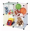 Whitmor Set of 4 Storage Cubes - Multicolor (14")