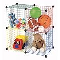 Whitmor Set of 4 Storage Cubes - Multicolor (14")