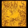 Large Scarf 36'' Javier Marin in Gold