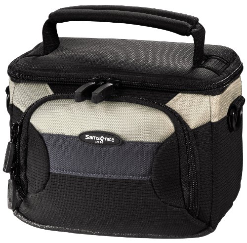 Samsonite Kameratasche \"Korsika 100\", Schwarz/Beige Preisvergleich