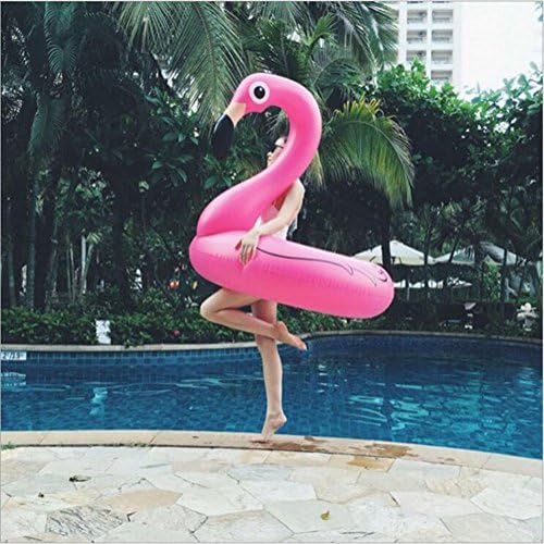 IceStorm Giant Inflatable Flamingo Swimming Rings -Outdoor Swimming Pool Float for pool party