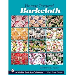 vintage textured barkcloth book cover