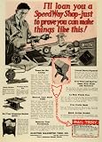 1928 Ad Electro Magnetic Tool Cicero Illinois Machine Priscilla Sewing Cabinet - Original Print Ad
