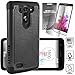 ElBolt LG G3 Vigor / G3 Mini / G3 Beat/ G3s D725 D722 Case - 2 in 1 Bundle Silicon Dual Layer Armor Protective Case Cover Skin -Black with Free ElBolt Certified Premium Screen Protector by ElBolt TM