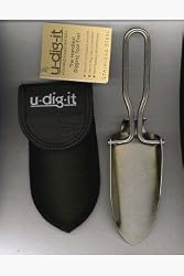 Folding Hand Shovel U-Dig-It with Black Ballistic Nylon Case
