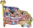 Freedom Parade 1000pc Shaped Jigsaw Puzzle by Lori Schory