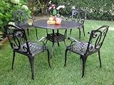 Outdoor Cast Aluminum Patio Furniture 5 Pc Dining Set B CBM1290