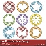 Photoshop Brushes - Lined Icons Brushes and Stamps