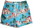 Men's Nautica Swim Trunks Bathing Suit Sailboats & Palm Trees