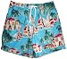 Men's Nautica Swim Trunks Bathing Suit Sailboats & Palm Trees