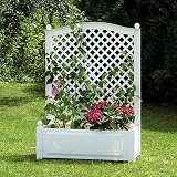 Kunstoff-und Holzverarbeitungswerk GmbH 37001 Spalier 100 x 43 x 140 cm, mit Pflanzkasten, wei�