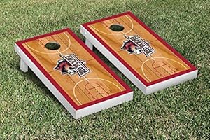 Indiana University East Red Wolves Cornhole Game Set Basketball Court Version