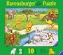Ravensburger 03601 - Tiere im Zoo - 10 Teile Holzpuzzle