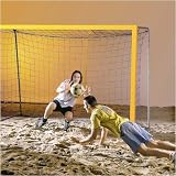 Huck Beach Football Knotless Goal Net (Pair, Nets only, 5.15 x 2.05m, Violet)