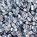 8mm Cup Sequins Hematite Blue Gray City Lights Metallic Reflective. Made in USA
