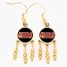 San Francisco 49ers Enameled NFL Team Logo Beaded Dangle Earrings