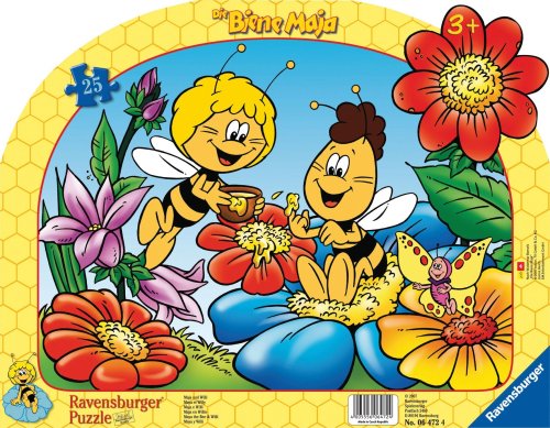 Childrens Toyshop  Third Party New : Ravensburger 06472 - Biene Maja: Maja und Willi, 25 Teile Rahmenpuzzle