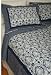 New Exotic Ashmira Blue and Ivory King Cotton Quilt Image