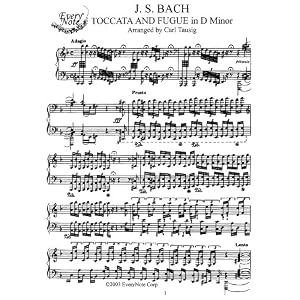 Buy Tausig Toccata and Fugue in D Minor (J.S. Bach): Instantly download and print sheet music by Tausig