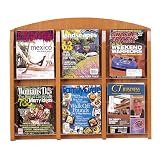 Contemporary Six Pocket Literature Rack Contemporary Collection by Lesro - X1406L1