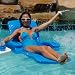 Baja 2 Folding Pool Chair in Kiwi Green by Texas Recreation