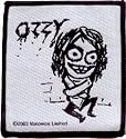 Ozzy Osbourne - Cartoon Ozzy in Straitjacket with Logo- Printed Sew On Patch