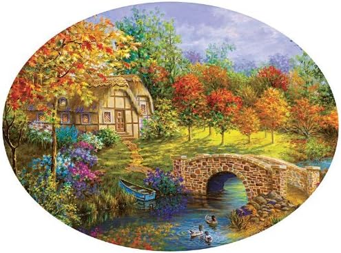 Beautiful Autumn - 600pc Round Jigsaw Puzzle By Sunsout