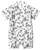 (エーケー) AK Style ベビー 浴衣 甚平 ロンパース キッズ 赤ちゃん 女の子 男の子 子供服 150718-2 (90, ショートタイプホワイト)