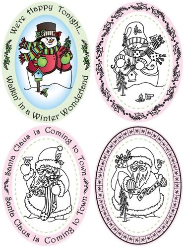 JustRite Stampers 2-1/4-Inch-by-3-1/16-Inch Original Stamp Sets, Blizzard Bunch, 8-Piece