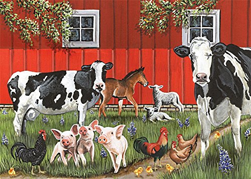 Red Barn Farm, A 35-Piece Tray Puzzle by Cobble Hill