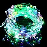 AcTopp フェアリーライト イルミネーション クリスマスLED 15M/150灯 ジュエリーライト 銅線ワイヤーライト ストリングライト 防水等級IP65 充電式 雰囲気 装飾ライト 電飾最適 流