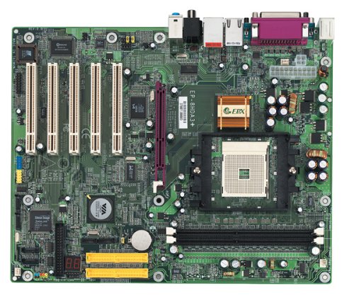 Epox 8HDA3+ SKTA K8T800+8237 ATX SND LAN 6USB2 2DDR ATA100 5P/1A Motherboard