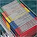 Axcess PolyMAGNIfiles Hanging File Folder, Letter Size, V-Bottom, Assorted File Colors